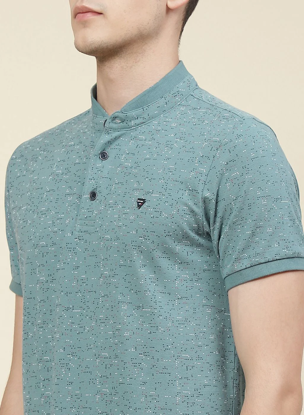 Men Green Printed T-Shirt - Image 6