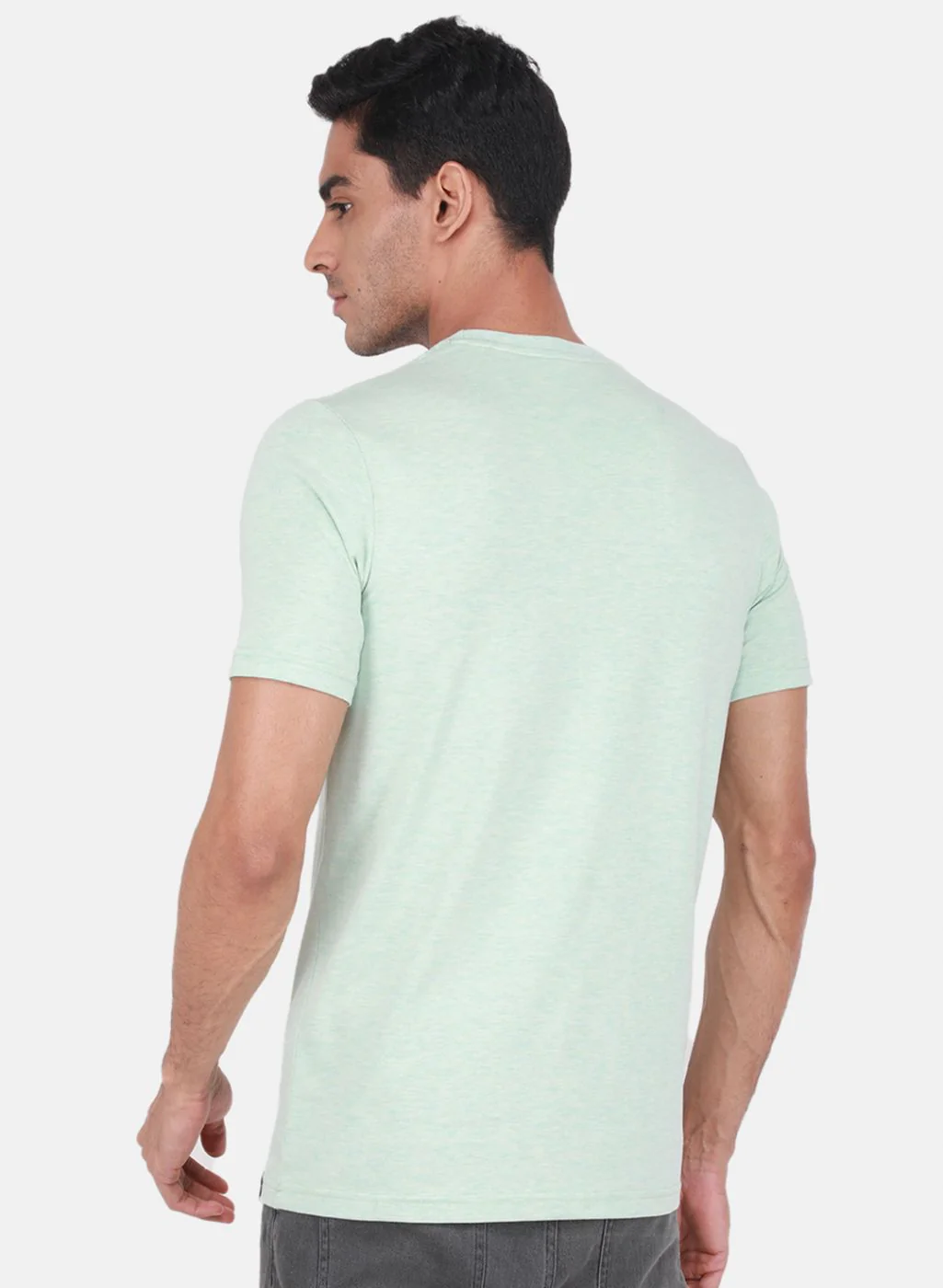Men Green Printed T-Shirt - Image 4