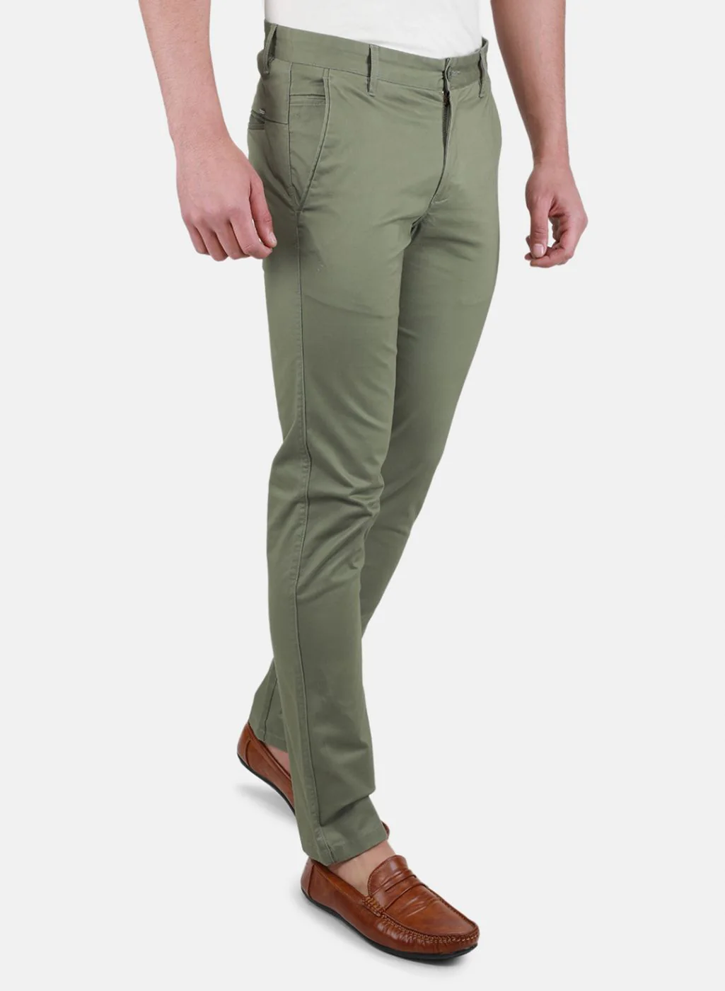 Men Green Regular Fit Trouser - Image 6