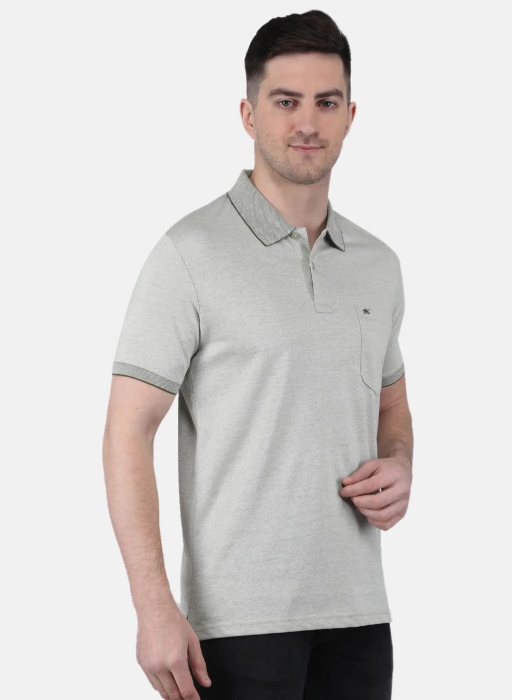 Men Green Solid T-Shirt - Image 6