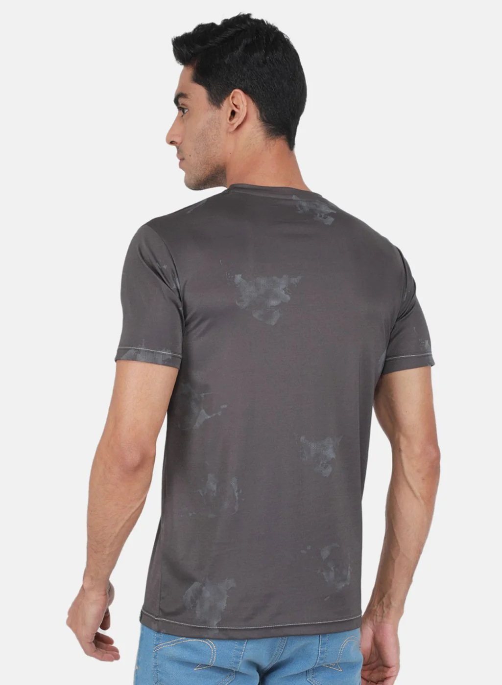 Men Grey Printed T-Shirt - Image 3