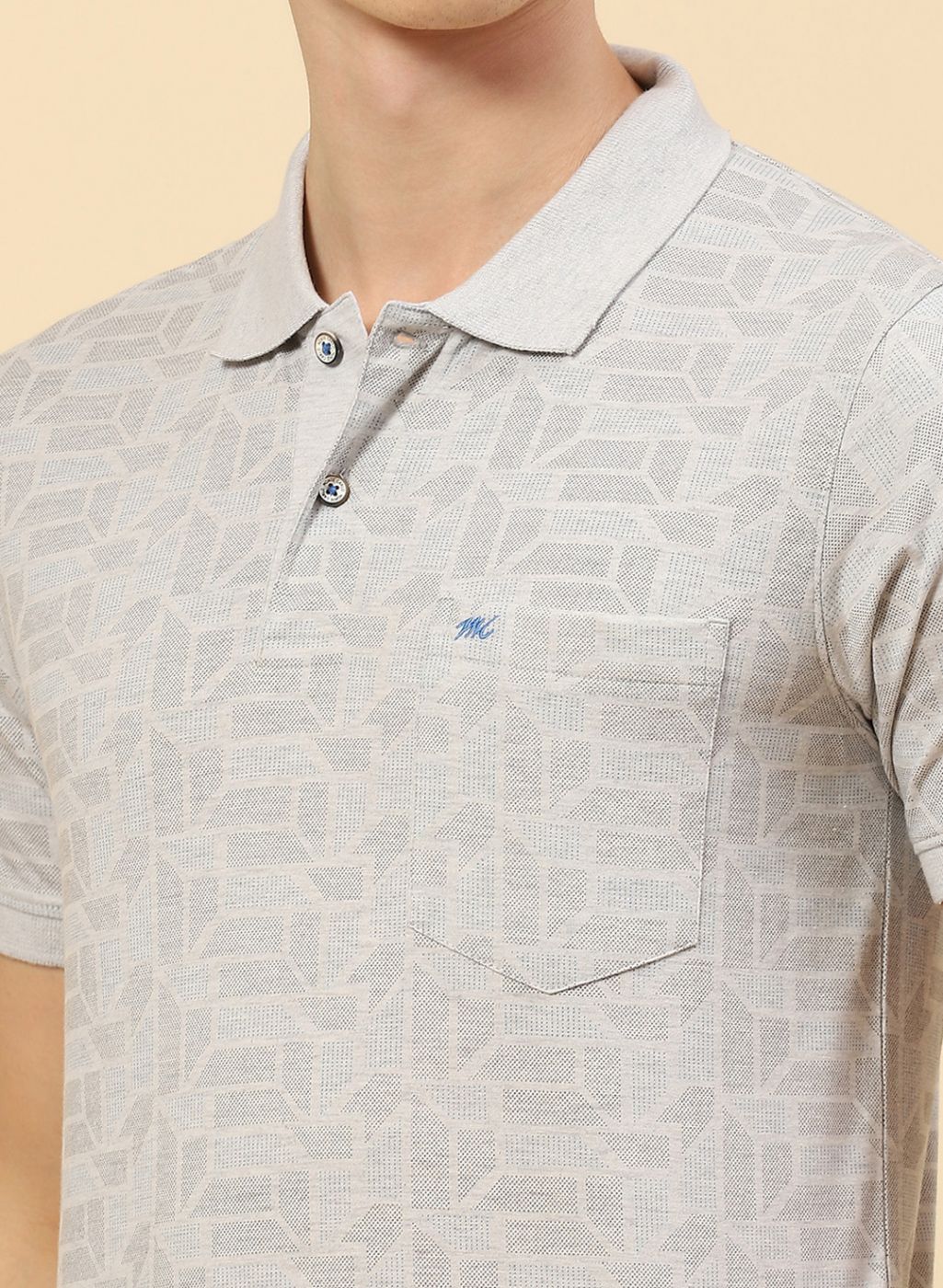 Men Grey Printed T-Shirt - Image 6