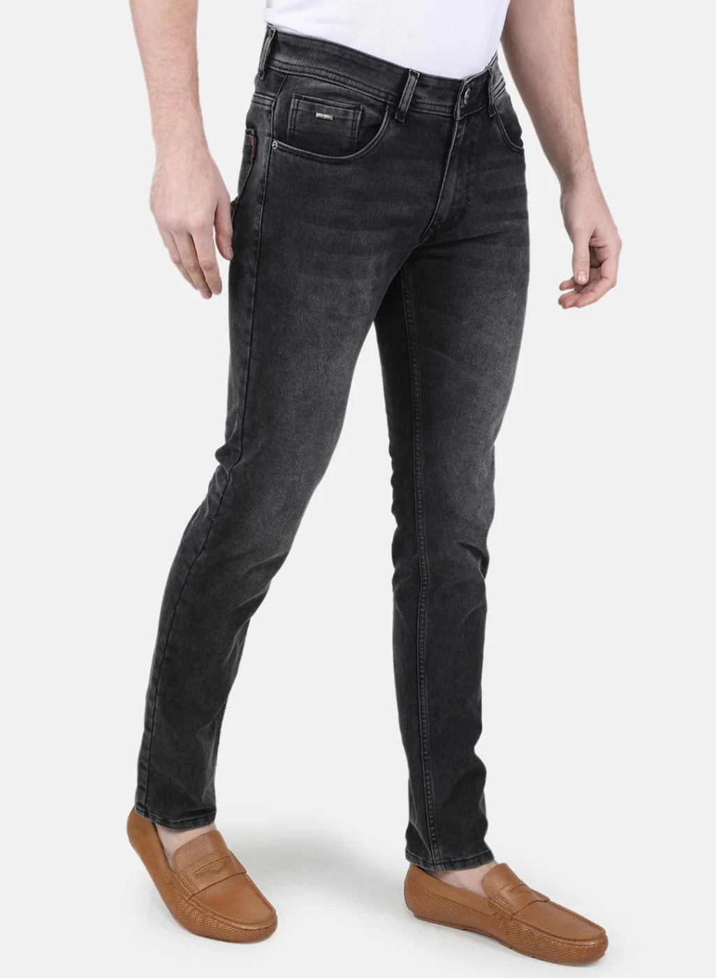 Men Grey Regular Fit Denim - Image 4