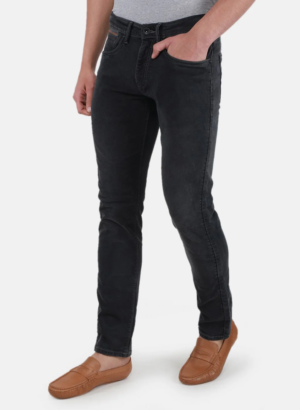 Men Grey Regular Fit Denim - Image 2