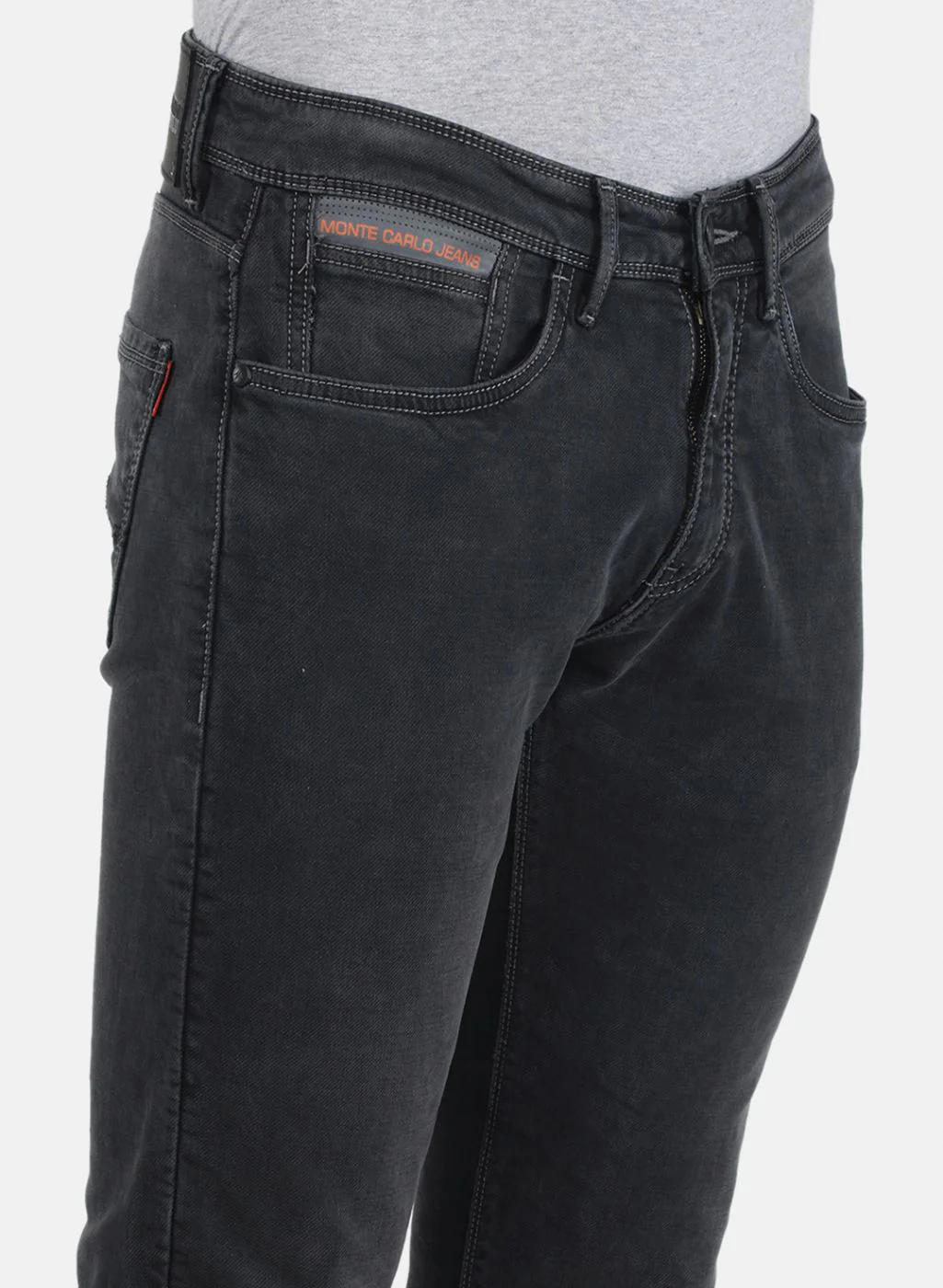 Men Grey Regular Fit Denim - Image 5