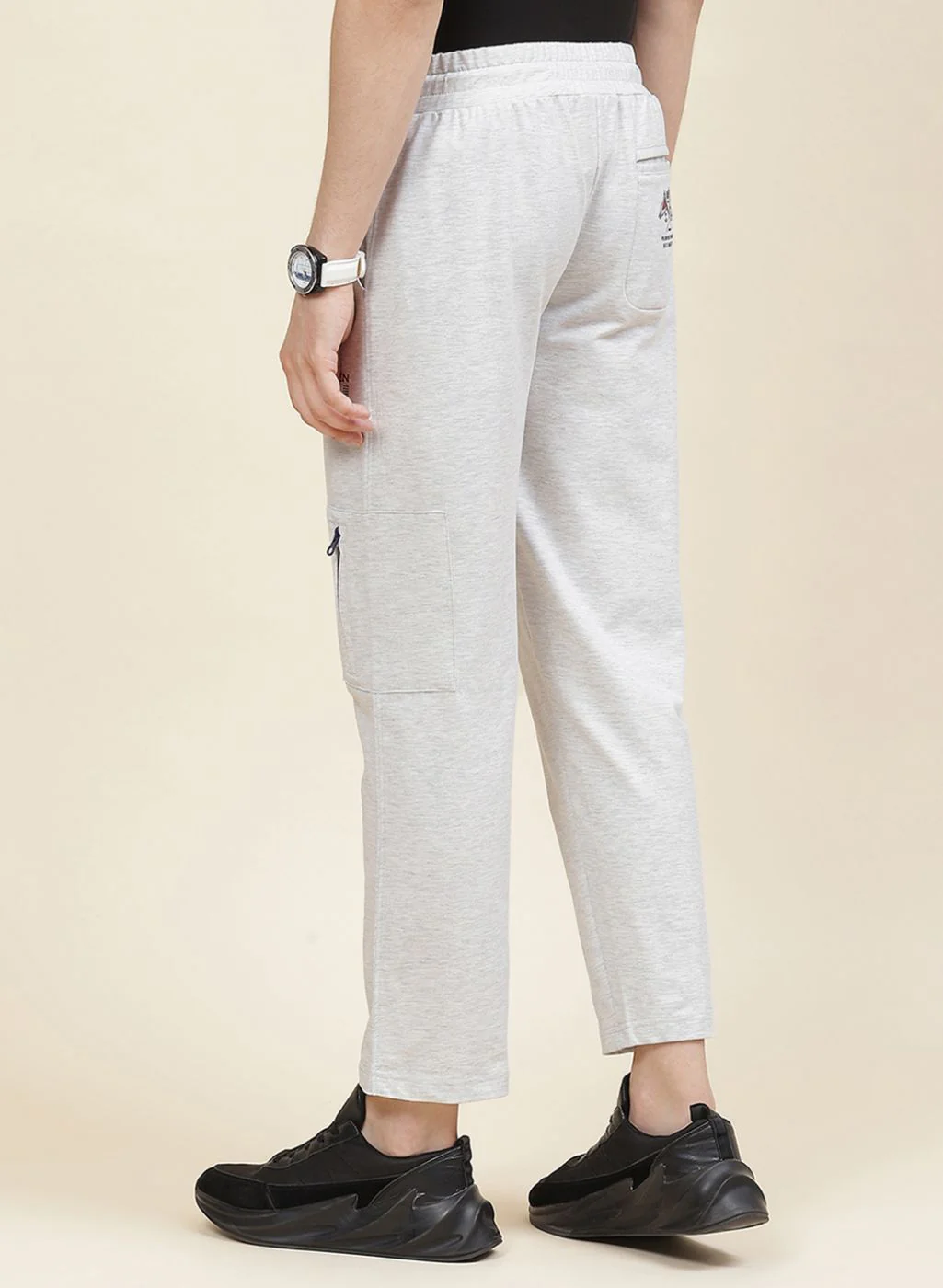 Men Grey Regular Fit Lower - Image 4