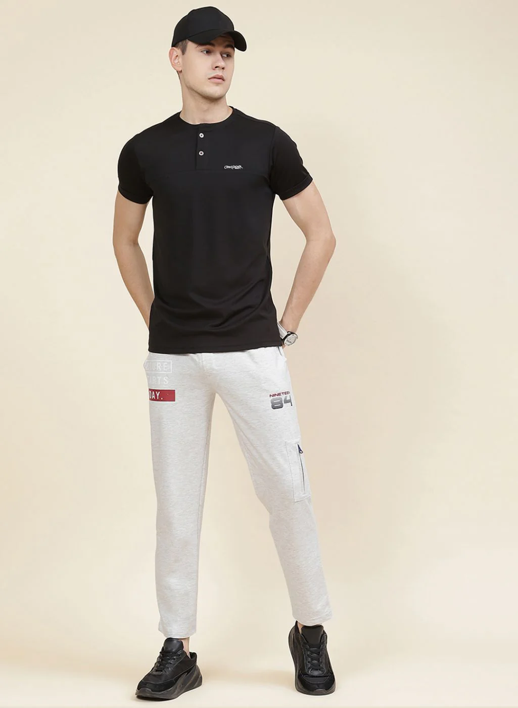 Men Grey Regular Fit Lower - Image 5
