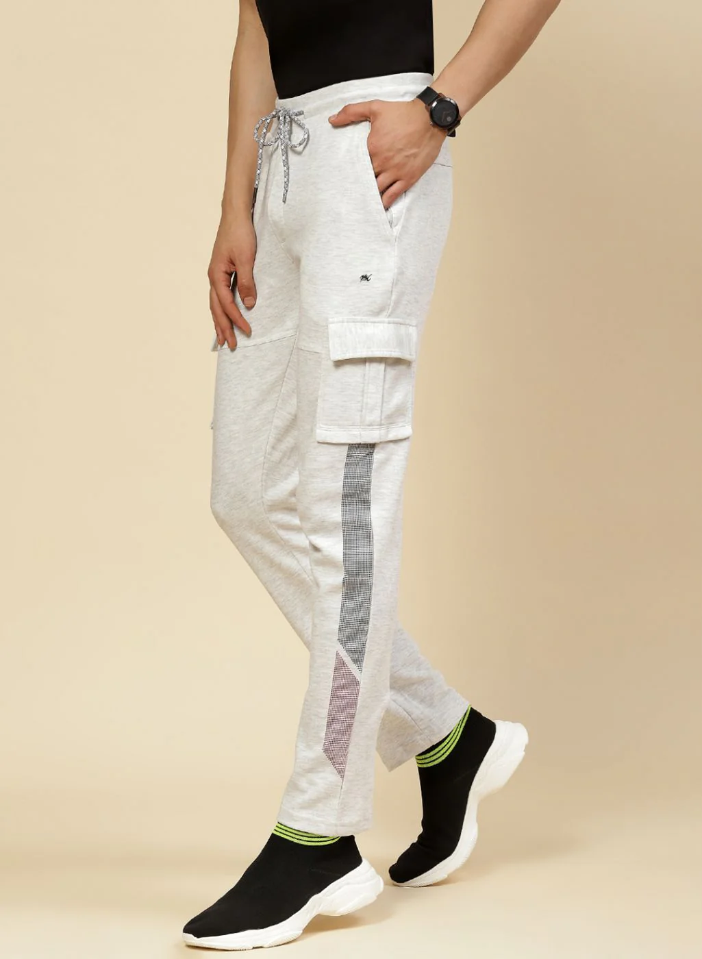 Men Grey Regular Fit Lower - Image 3