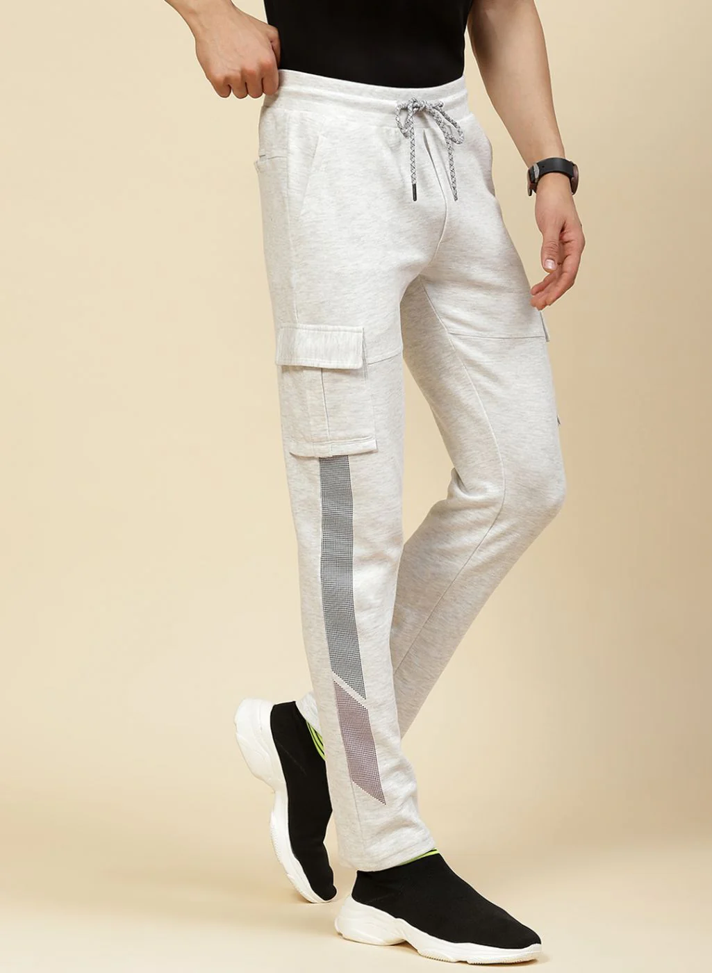Men Grey Regular Fit Lower - Image 4