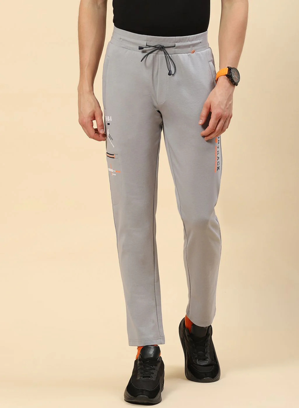 Men Grey Regular Fit Lower - Image 2