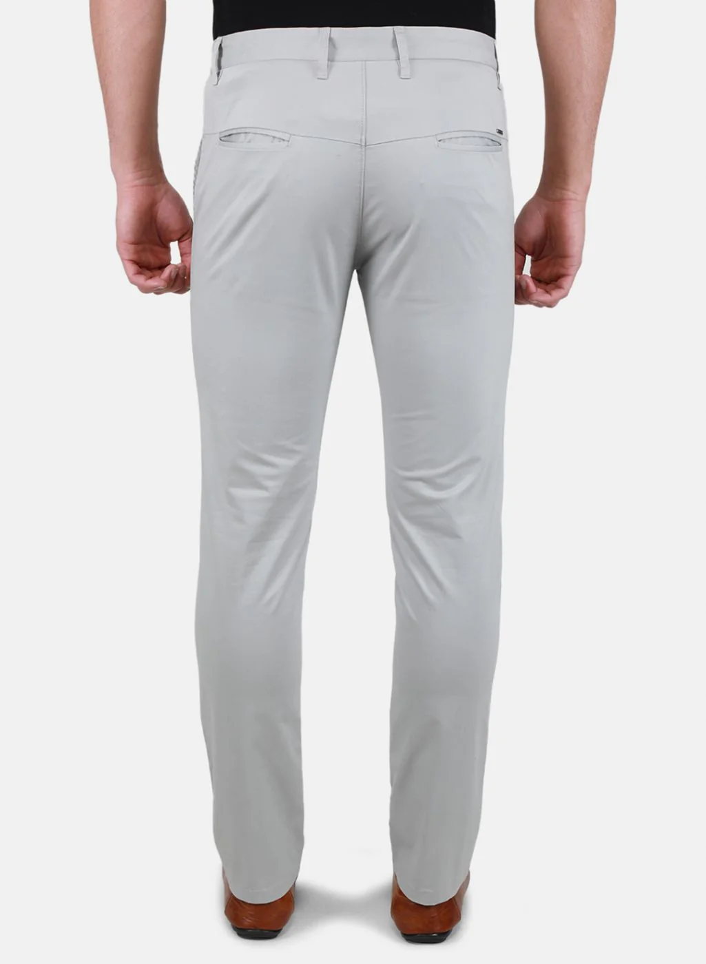 Men Grey Regular Fit Trouser - Image 3