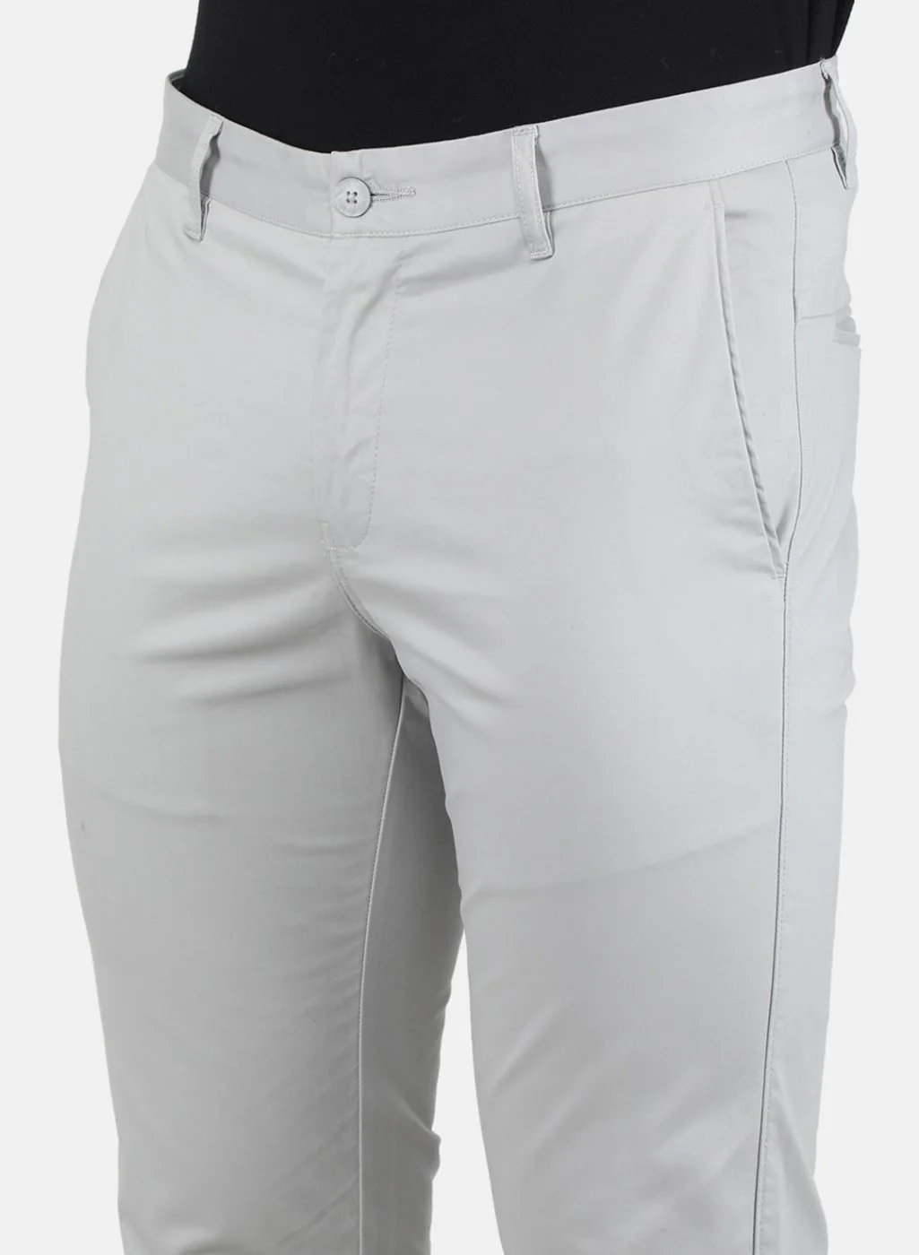 Men Grey Regular Fit Trouser - Image 5