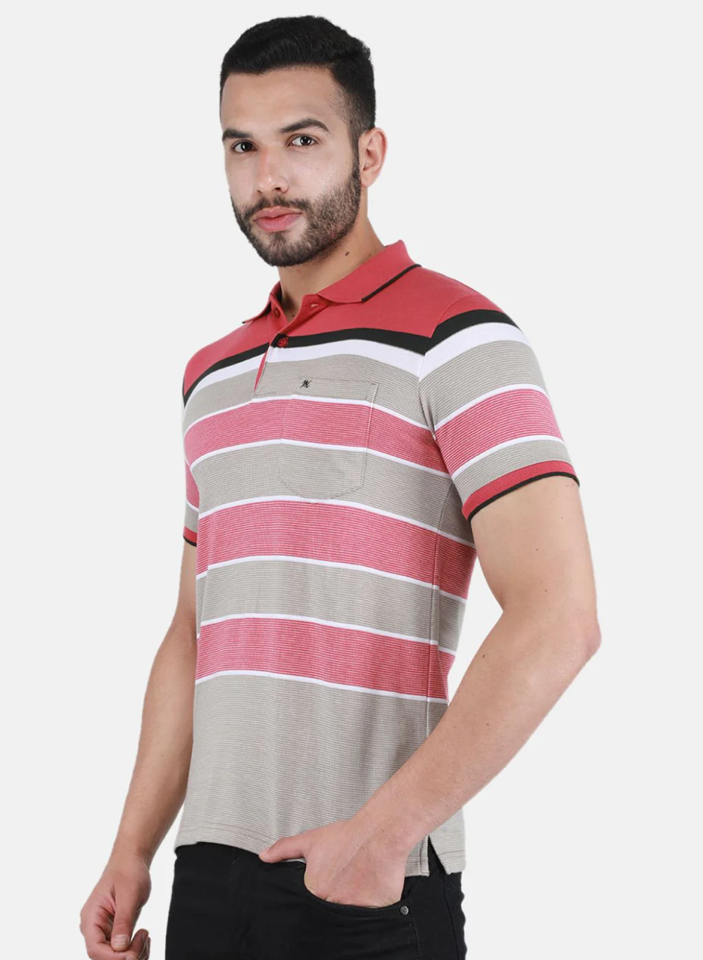 Men Maroon Printed T-Shirt - Image 2