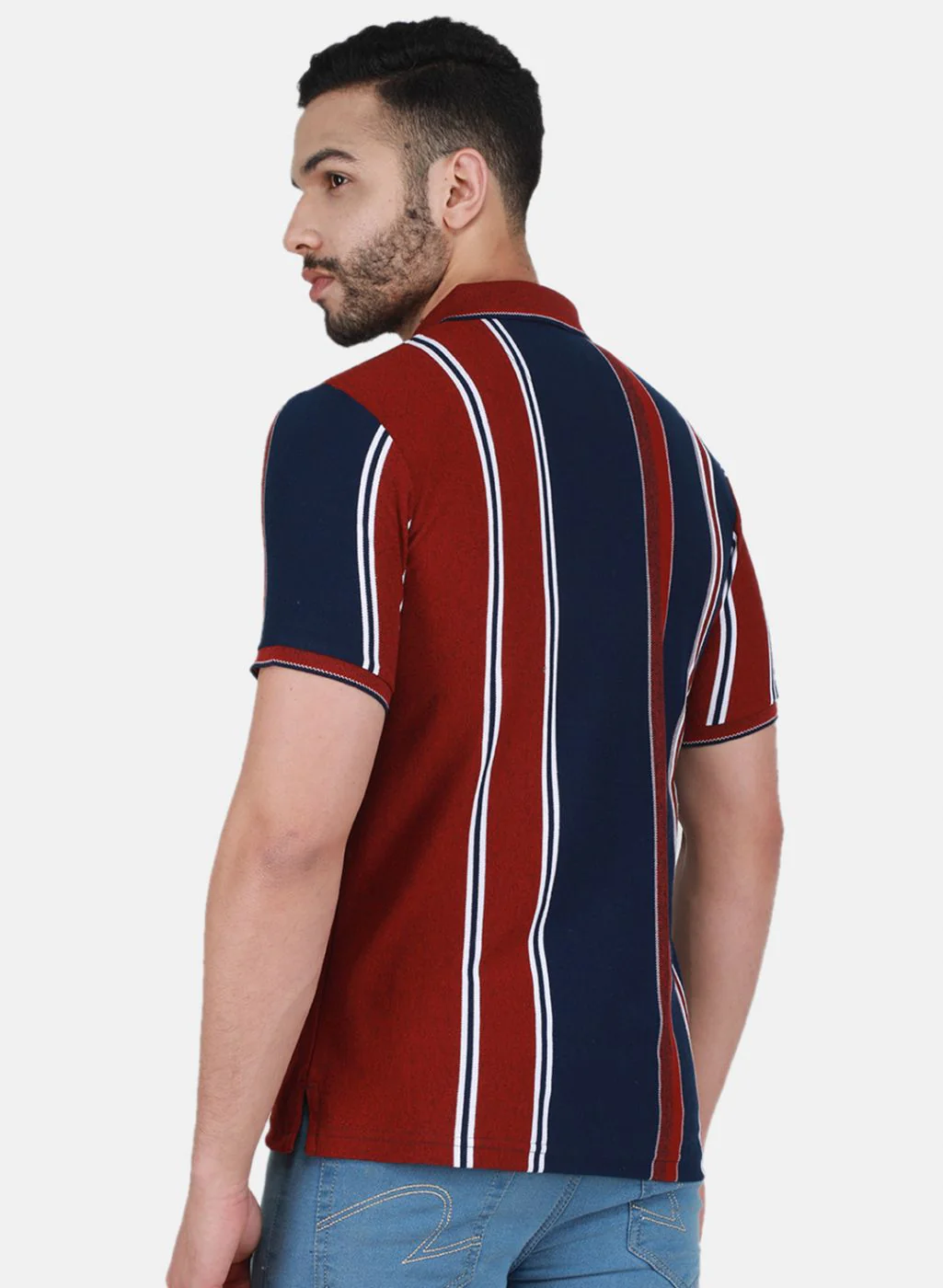 Men Maroon Printed T-Shirt - Image 3