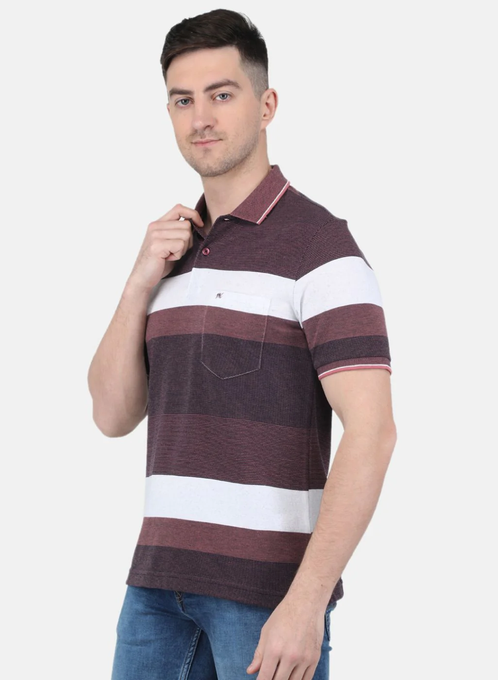 Men Maroon Printed T-Shirt - Image 2