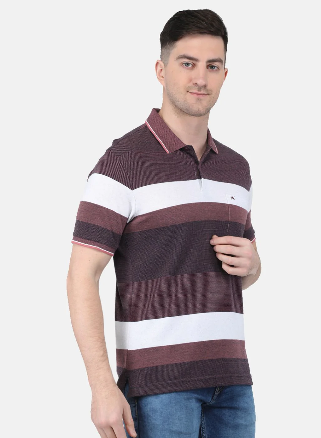 Men Maroon Printed T-Shirt - Image 6