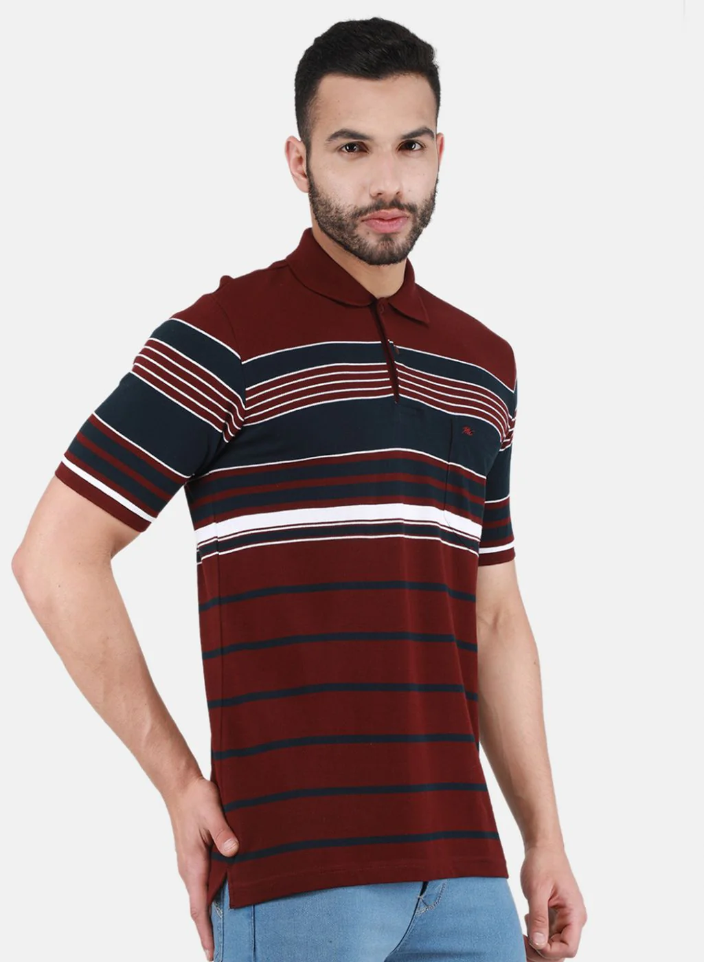 Men Maroon Printed T-Shirt - Image 6
