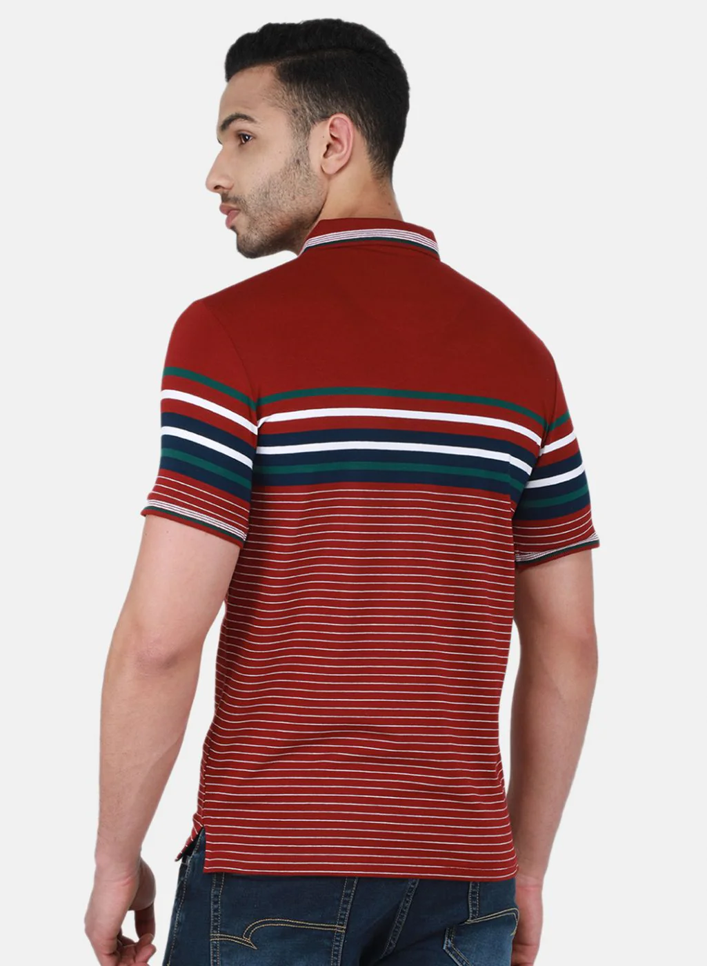 Men Maroon Printed T-Shirt - Image 3