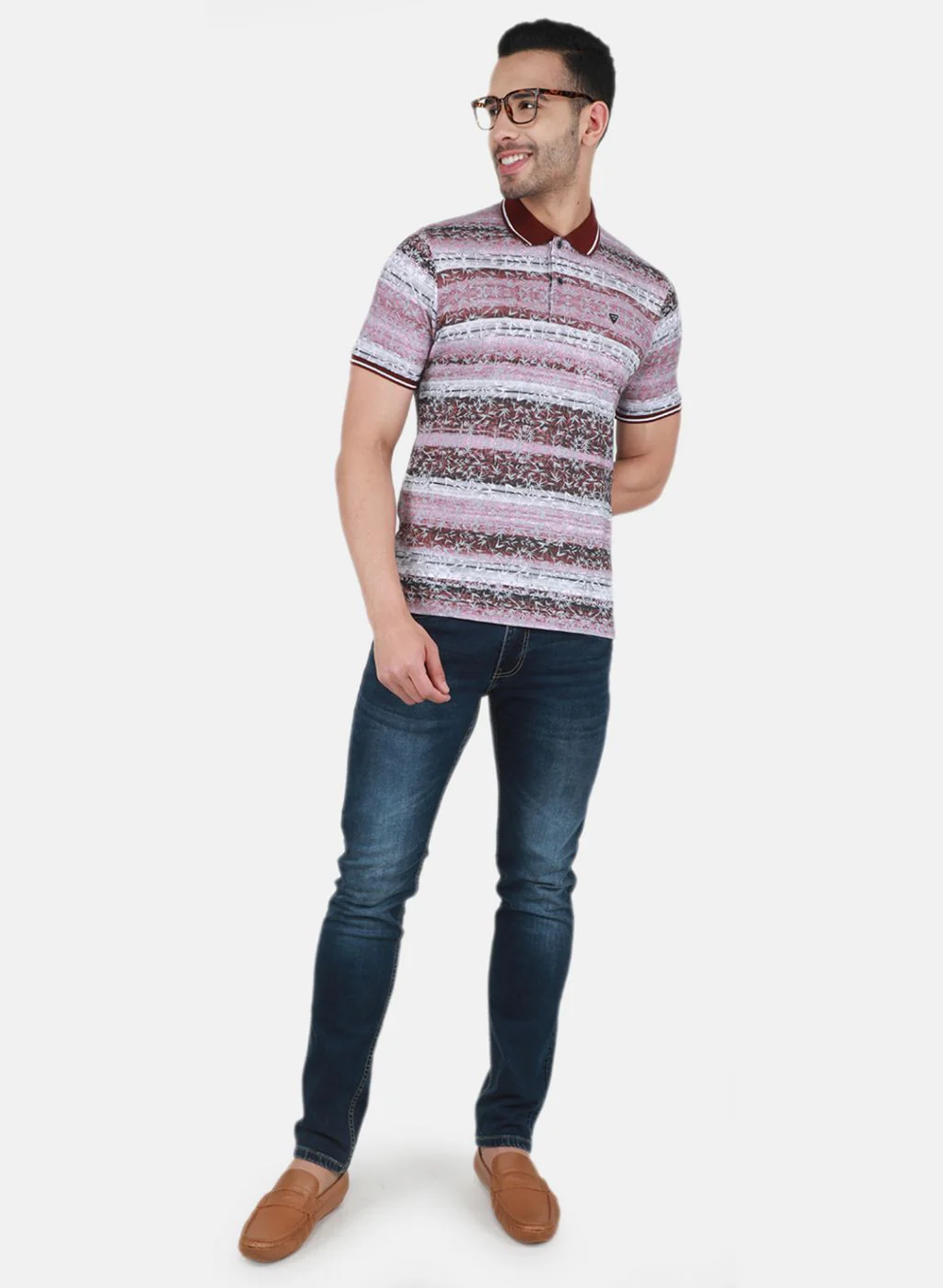 Men Maroon Printed T-Shirt - Image 4