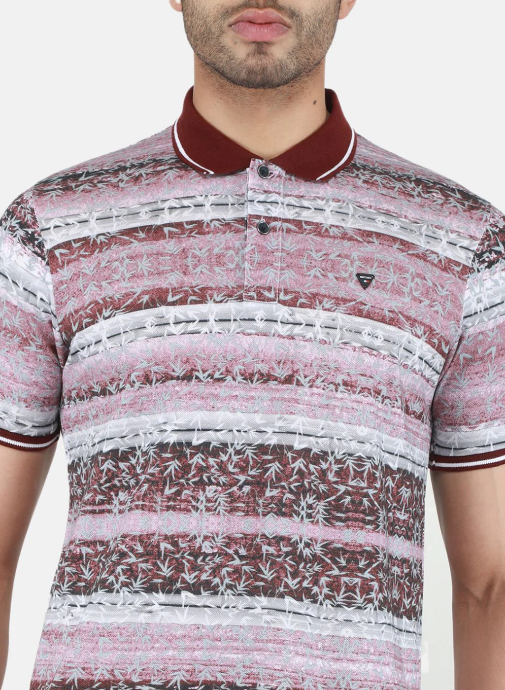 Men Maroon Printed T-Shirt - Image 5