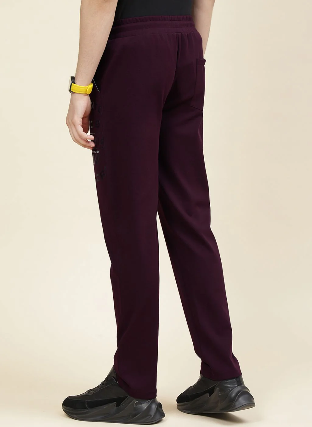 Men Maroon Regular Fit Lower - Image 5