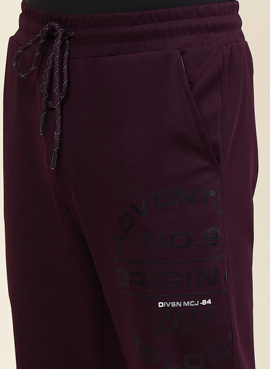 Men Maroon Regular Fit Lower - Image 6