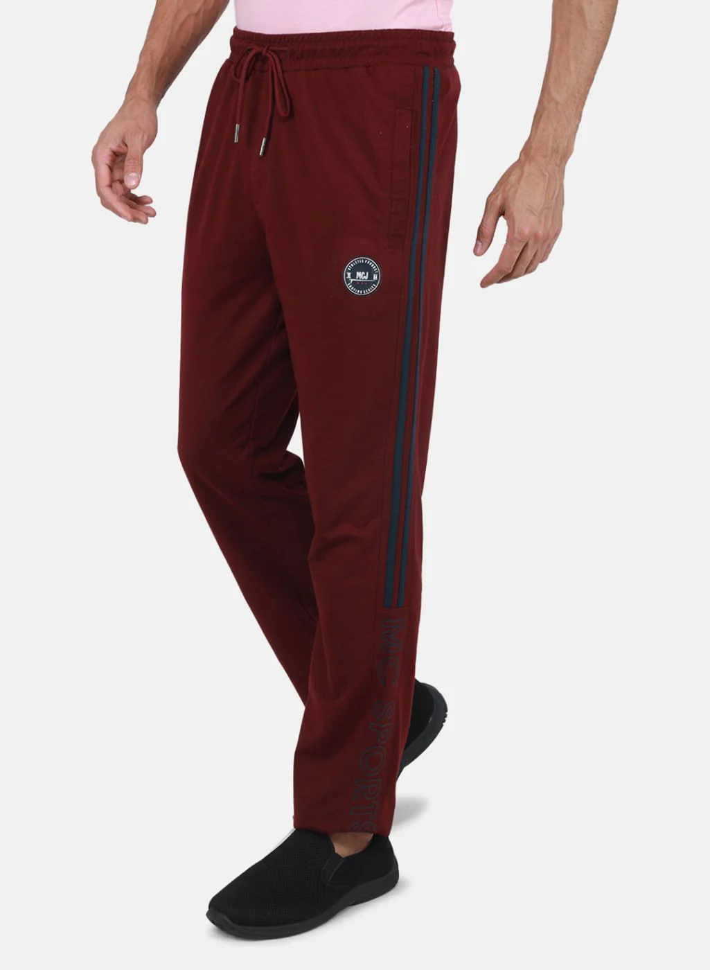 Men Maroon Regular Fit Lower - Image 2