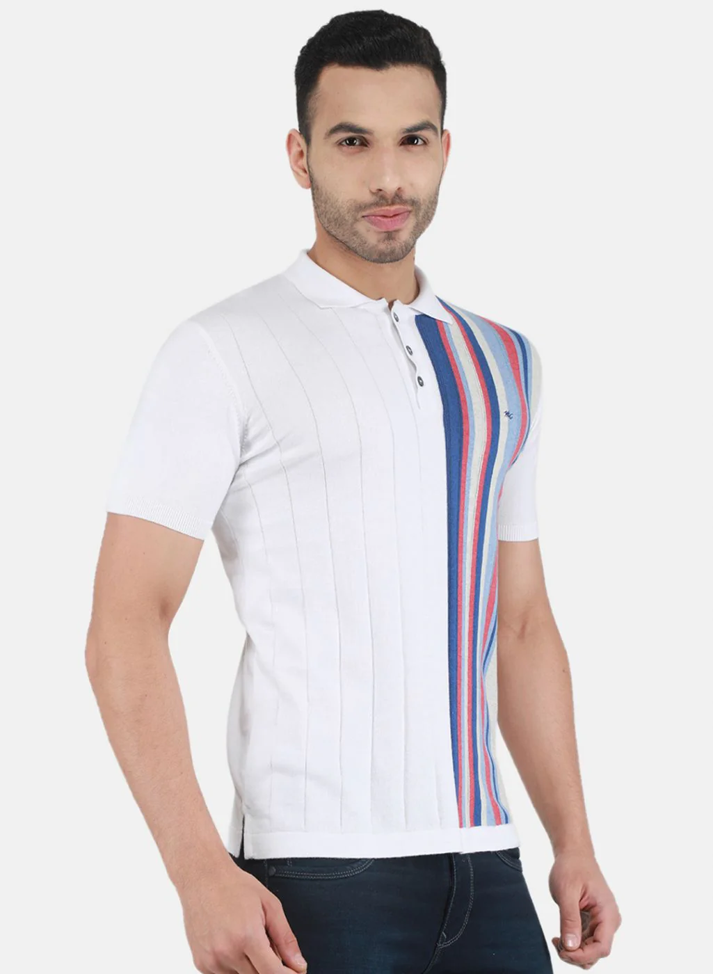 Men Multi Color Solid T-Shirt - Image 6