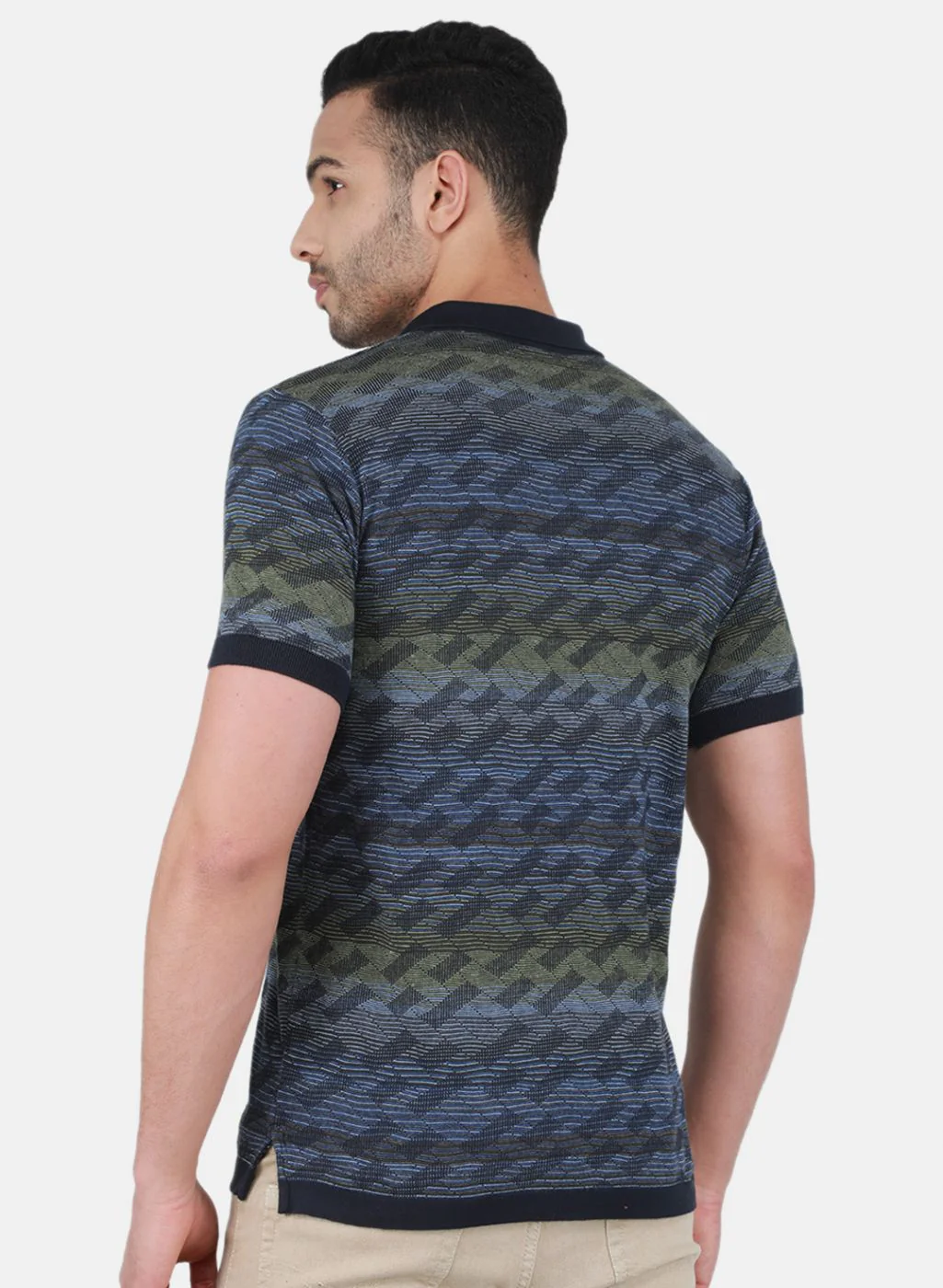 Men Multi Color Solid T-Shirt - Image 3