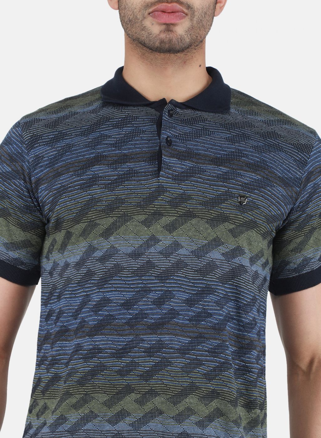 Men Multi Color Solid T-Shirt - Image 5