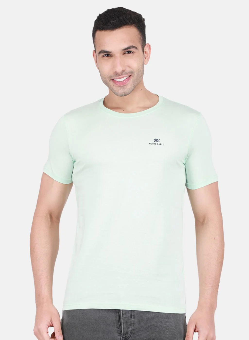 Men Multicolor Plain T-Shirt - Image 5