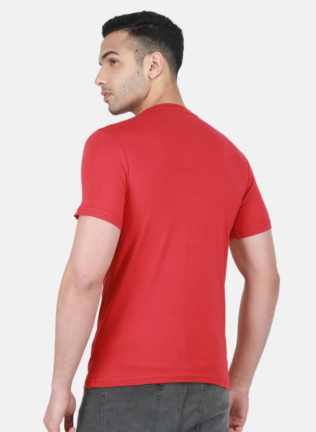 Men Multicolor Plain T-Shirt - Image 4