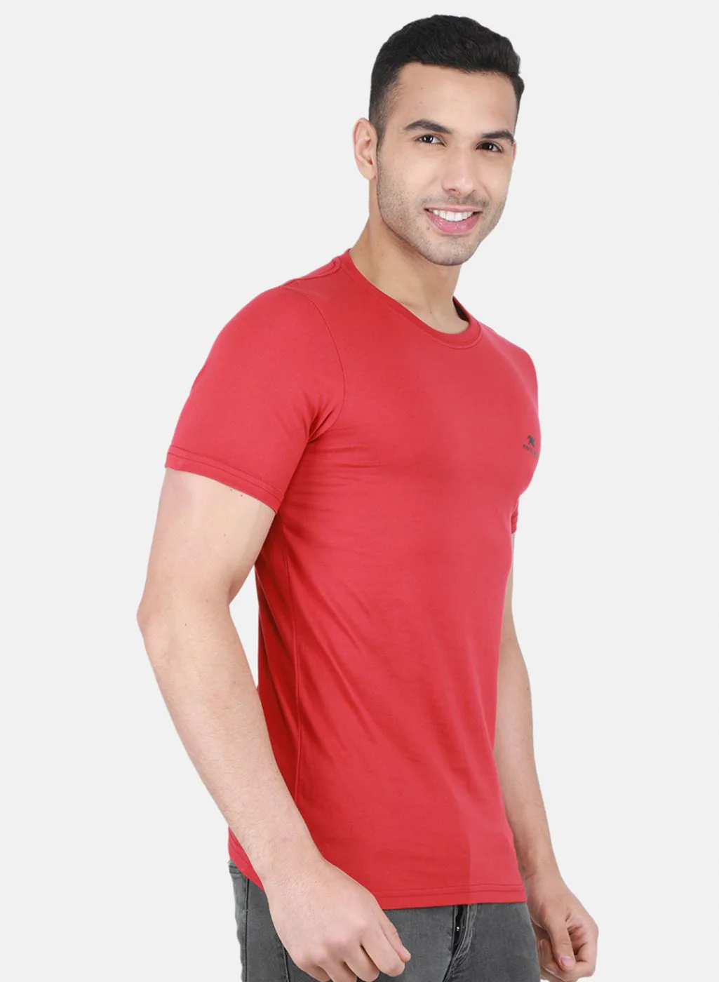 Men Multicolor Plain T-Shirt - Image 7