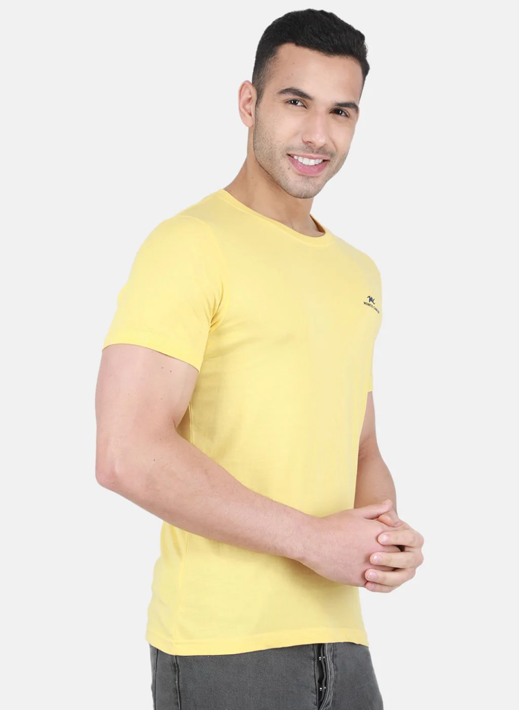 Men Multicolor Plain T-Shirt - Image 5
