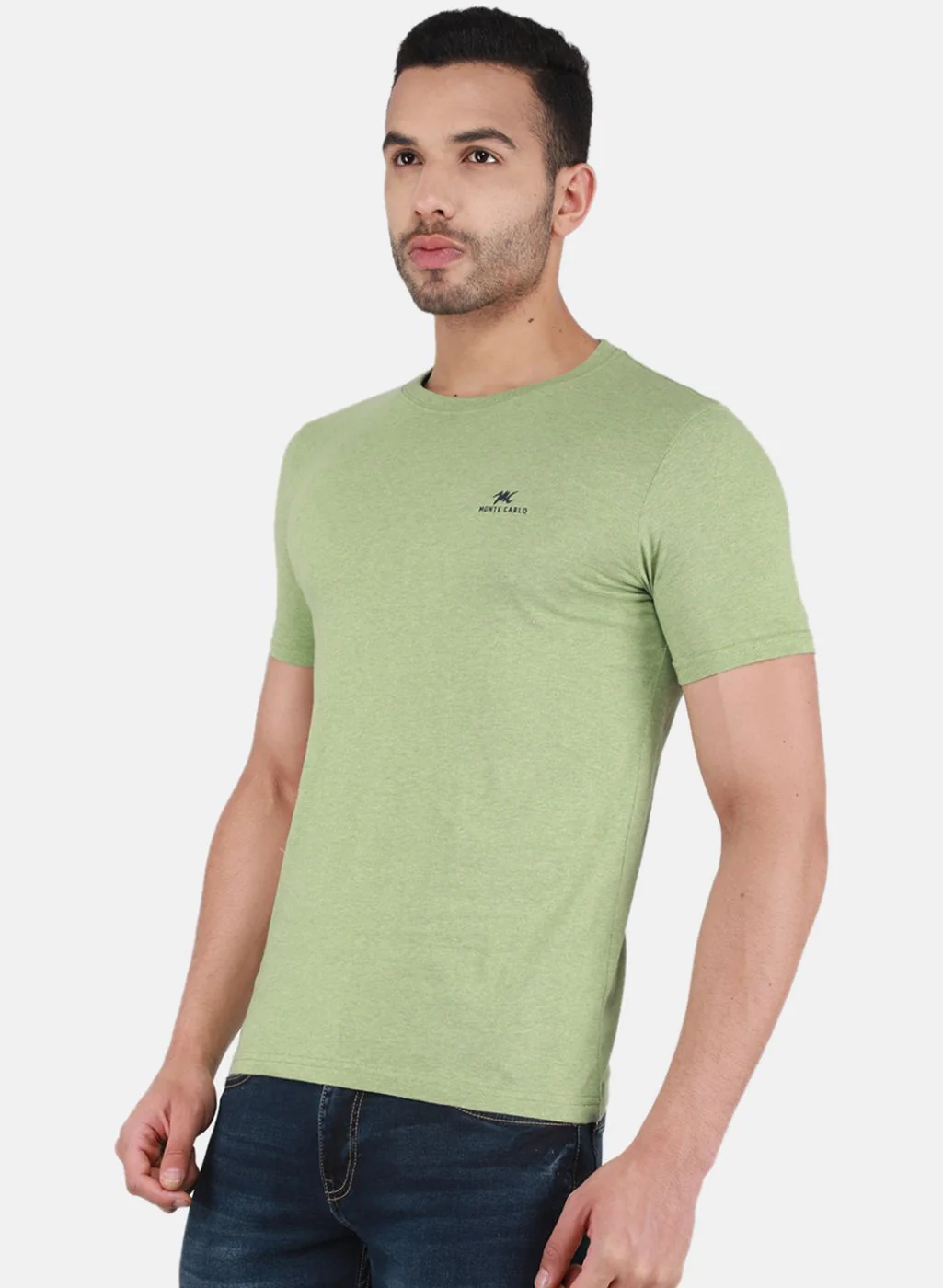 Men Multicolor Solid T-Shirt - Image 3