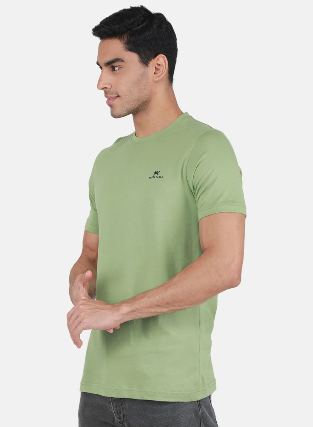 Men Multicolor Solid T-Shirt - Image 3