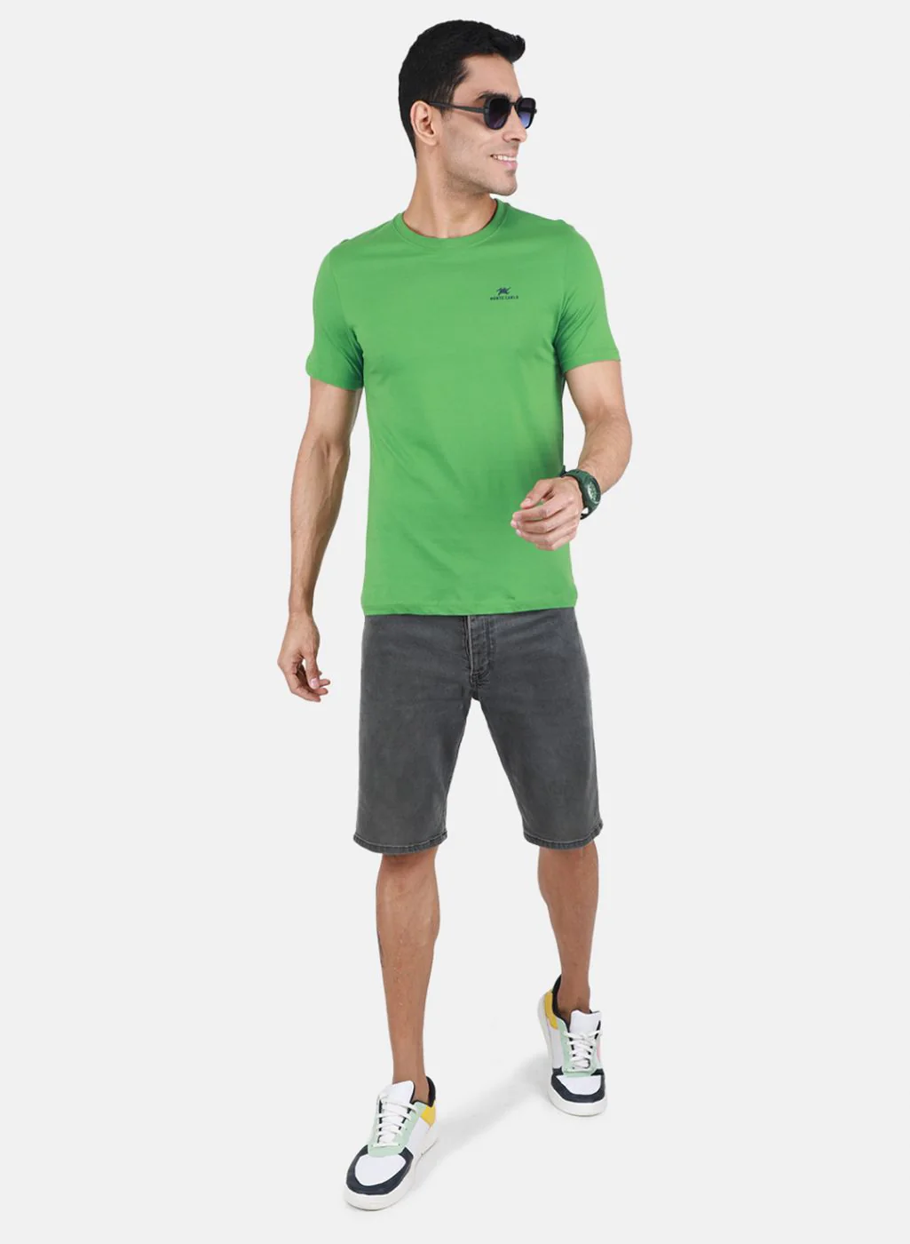 Men Multicolor Solid T-Shirt - Image 5