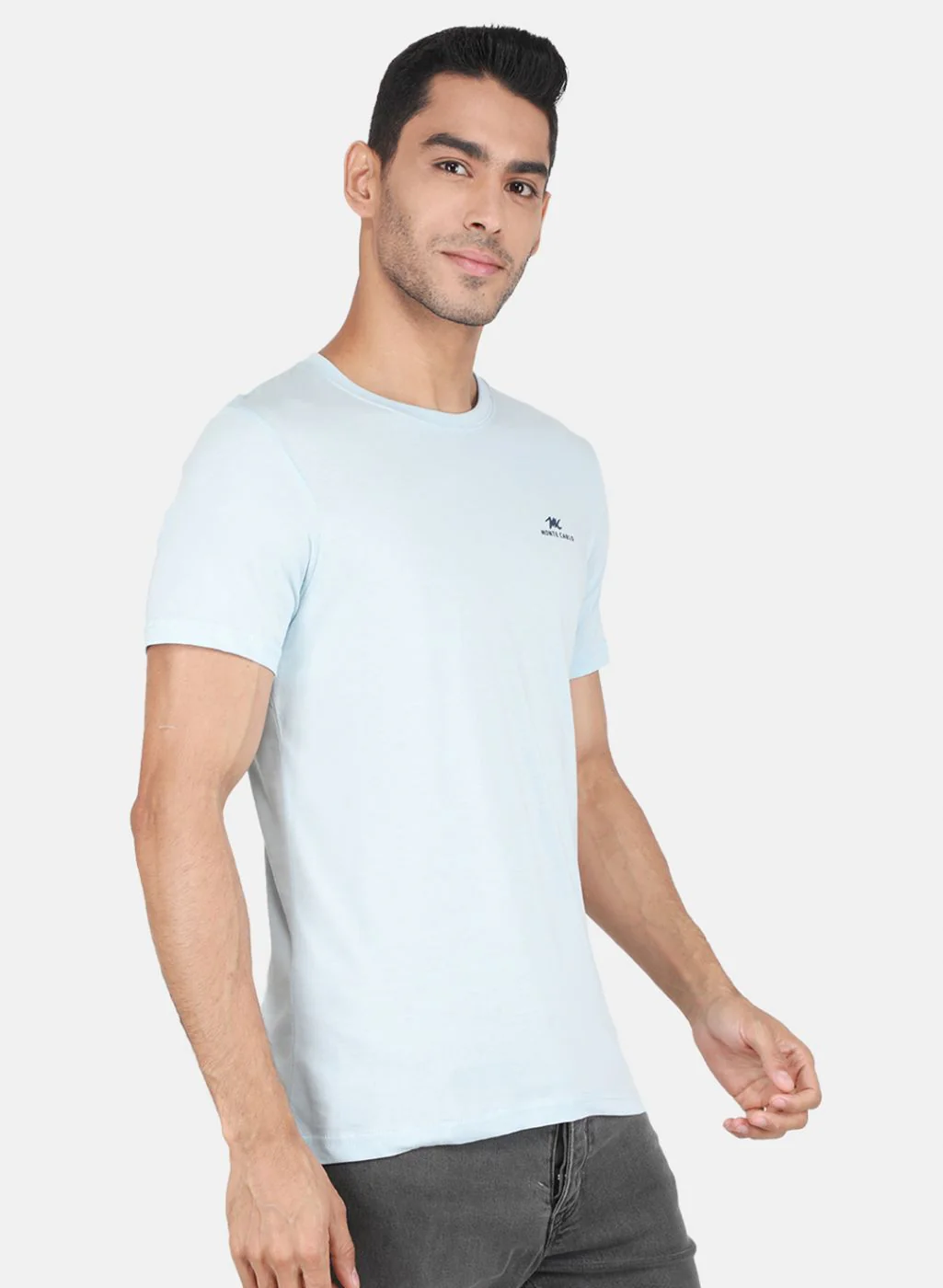 Men Multicolor Solid T-Shirt - Image 7