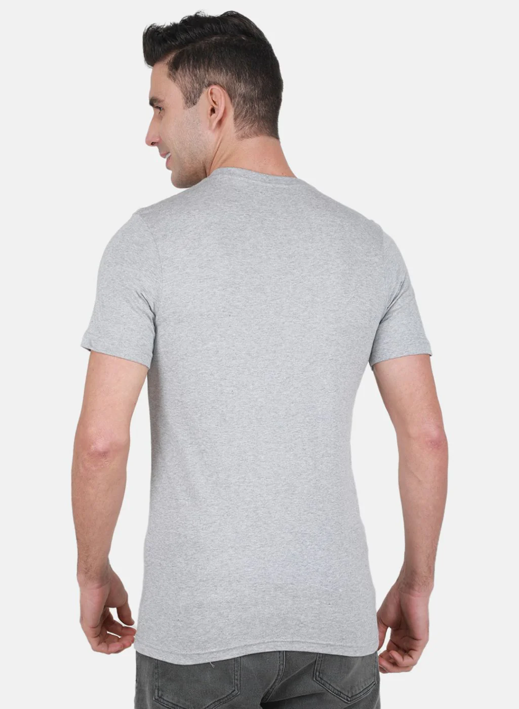 Men Multicolor Solid T-Shirt - Image 4
