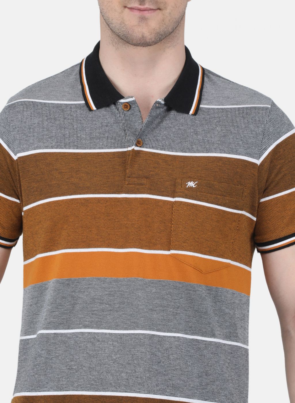 Men Mustard Printed T-Shirt - Image 5
