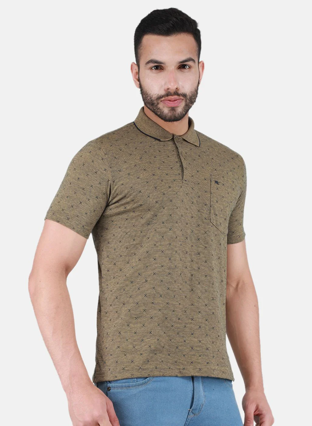 Men Mustard Printed T-Shirt - Image 6