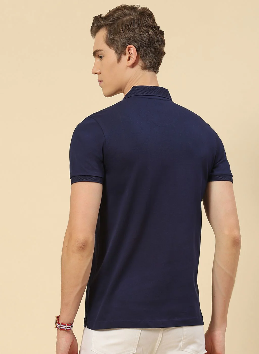 Men NAvy Blue Printed T-Shirt - Image 5
