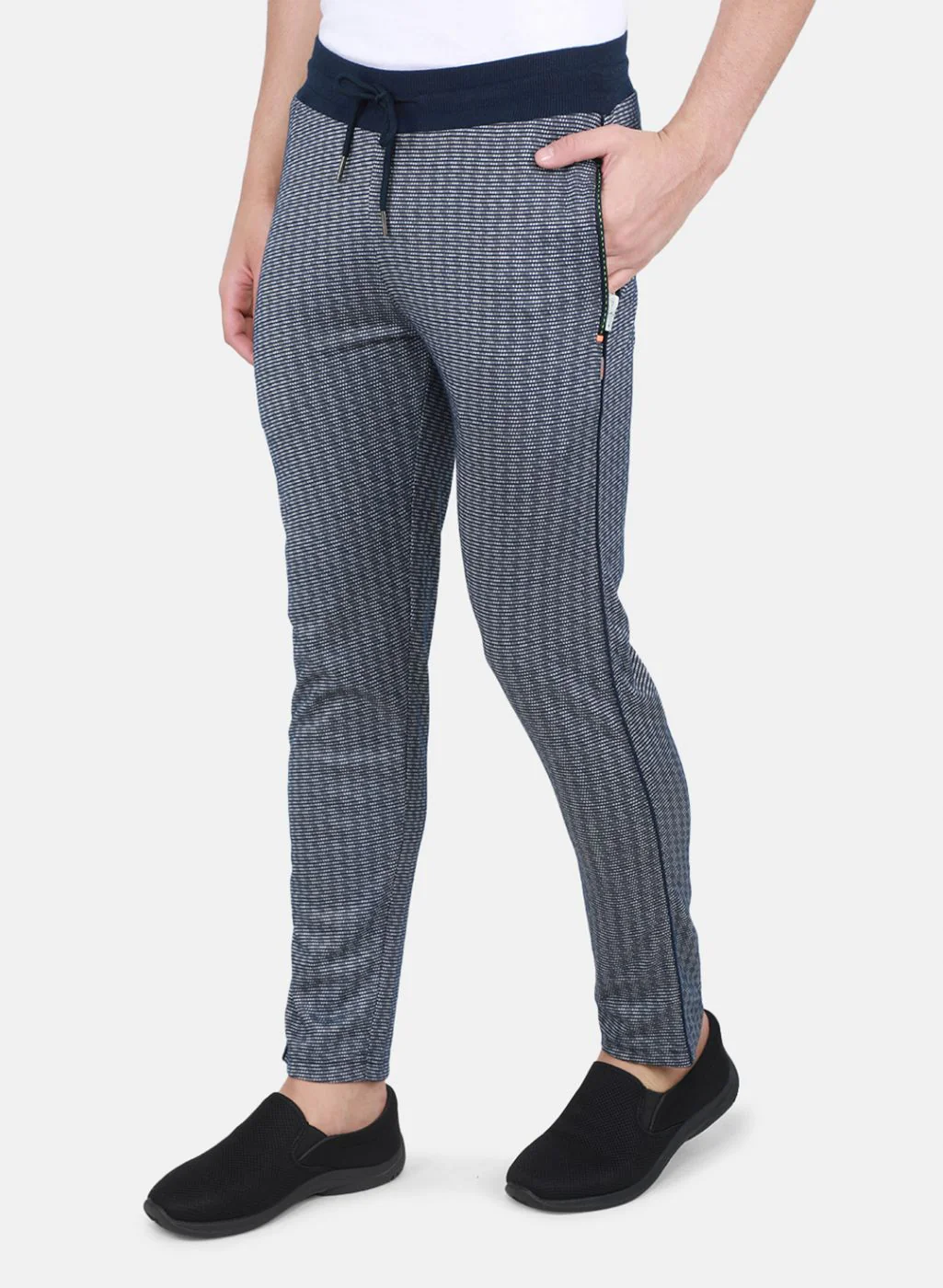 Men NAvy Blue Regular Fit Lower - Image 2