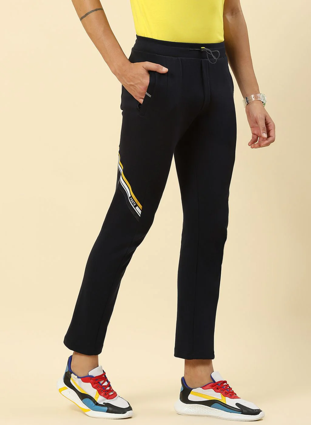 Men NAvy Blue Regular Fit Lower - Image 4