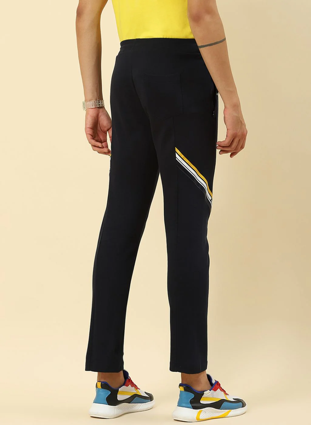 Men NAvy Blue Regular Fit Lower - Image 5