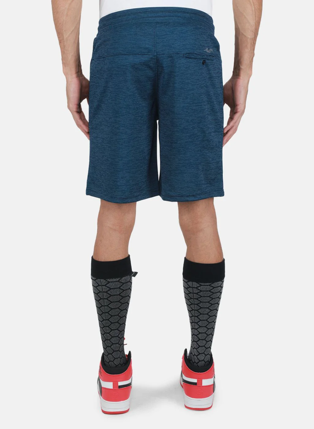 Men NAvy Blue Solid Bermuda - Image 3