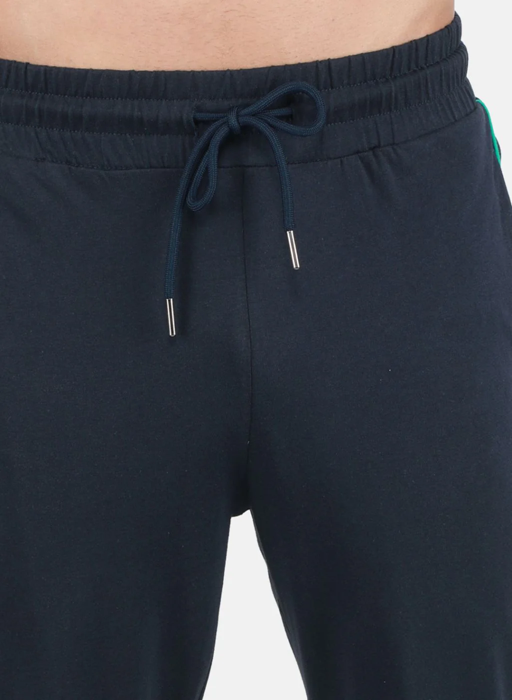 Men NAvy Blue Solid Lower Set - Image 5