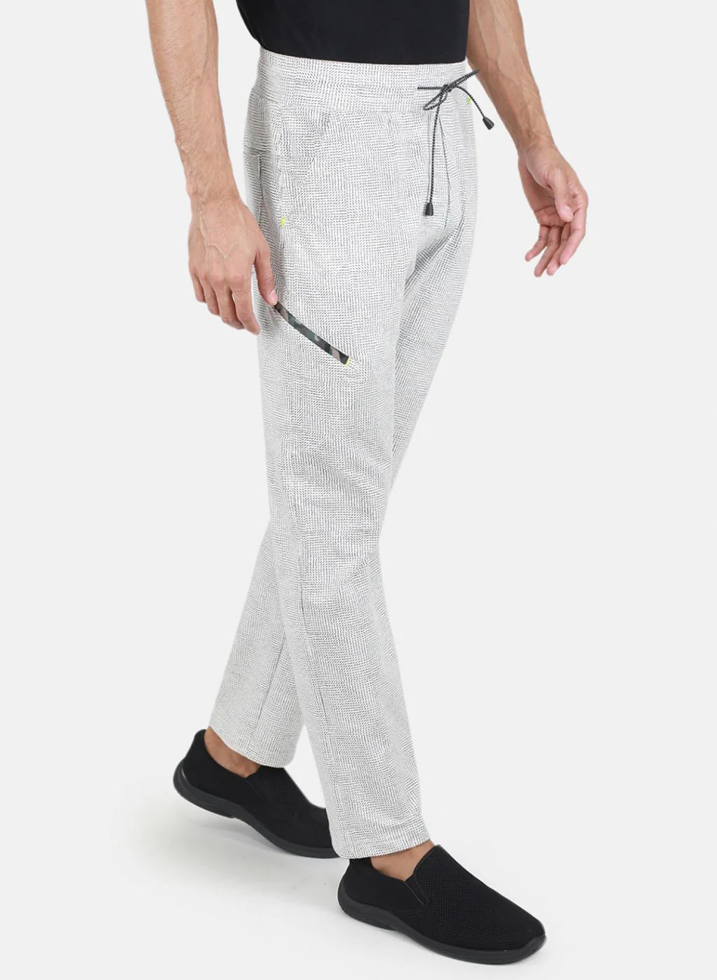 Men Off White Regular Fit Lower - Image 6
