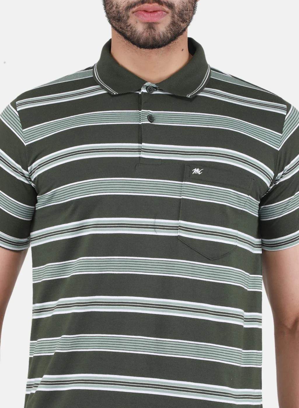 Men Olive Printed T-Shirt - Image 5