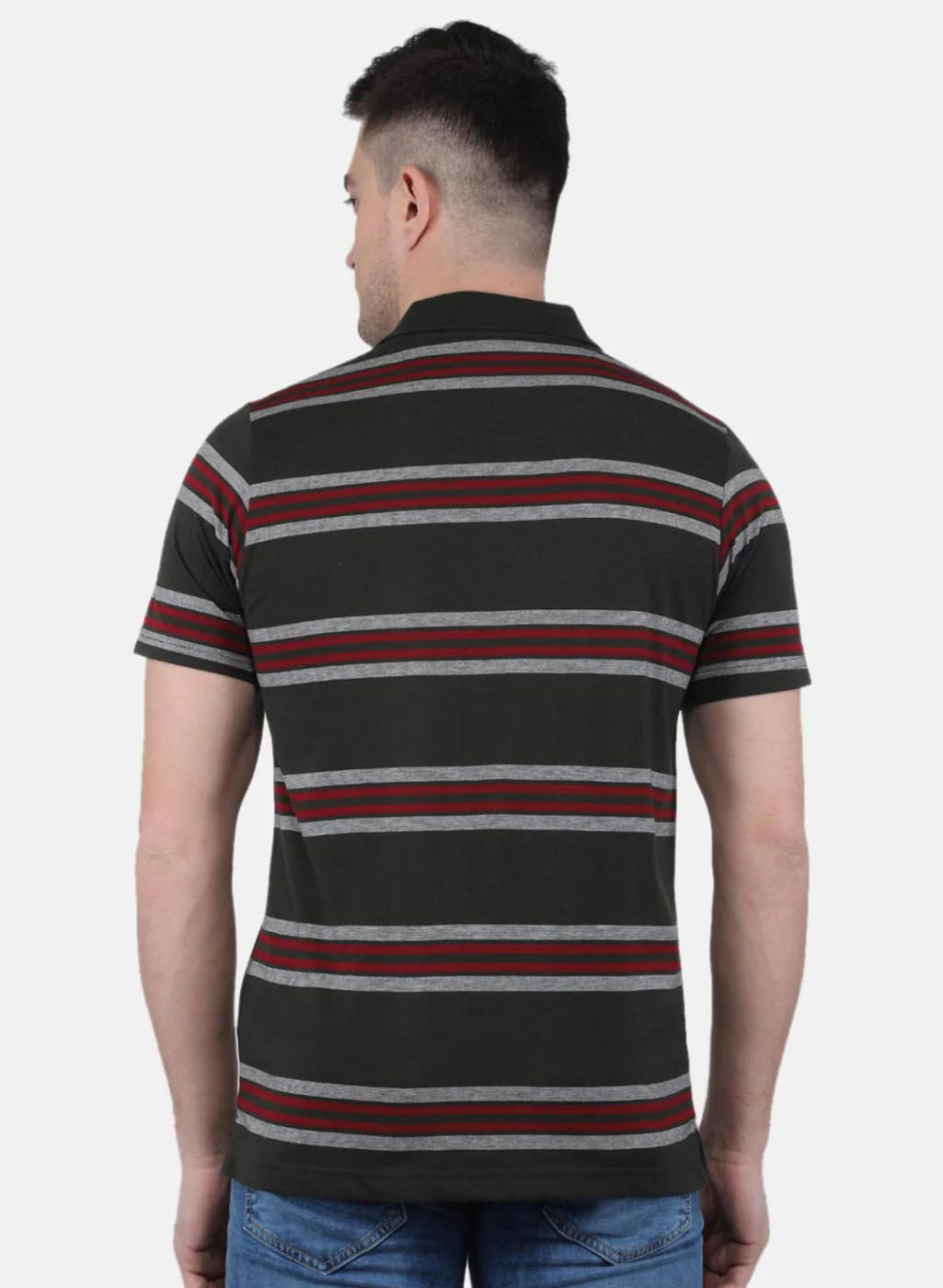 Men Olive Printed T-Shirt - Image 3